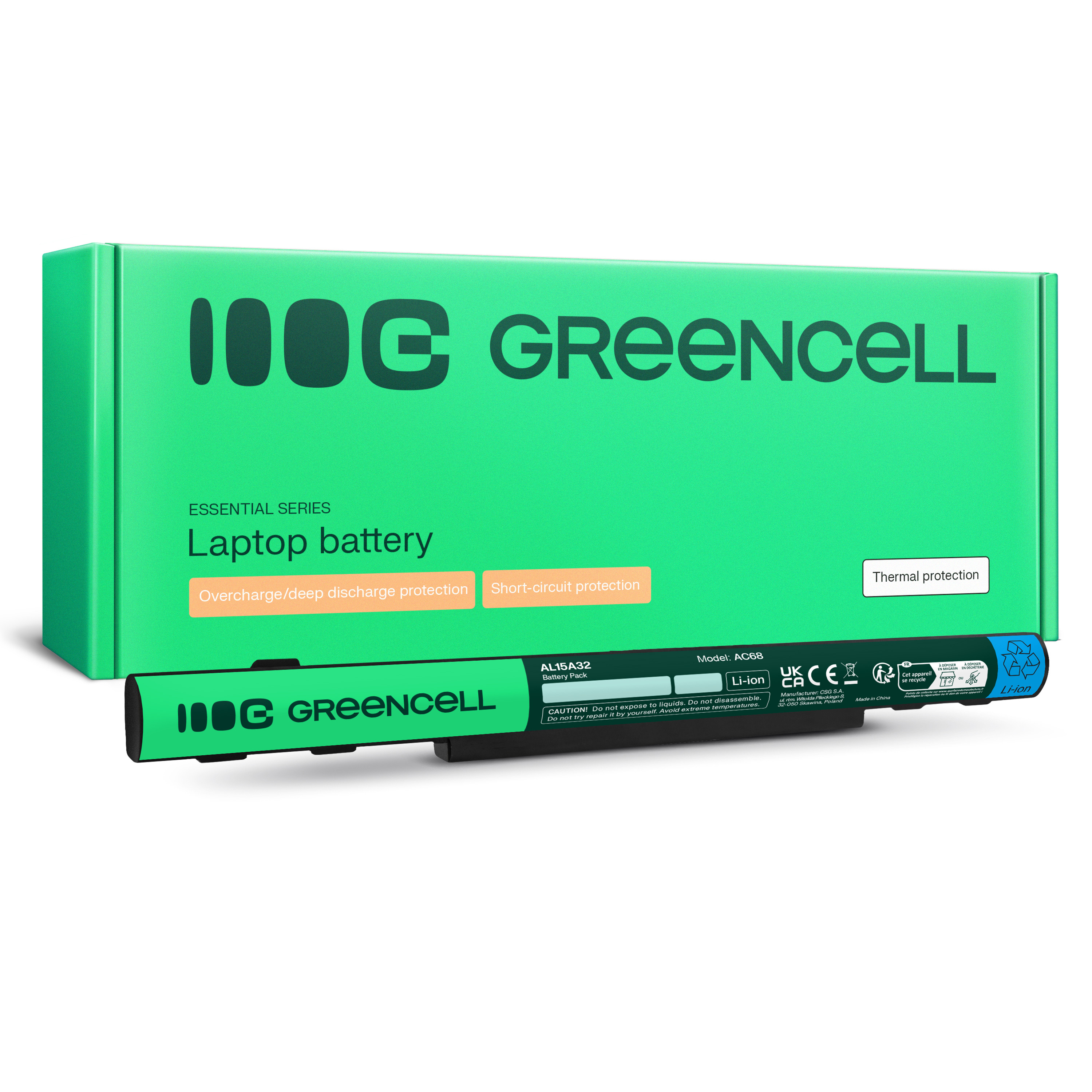 Green Cell Battery AL15A32 for Acer