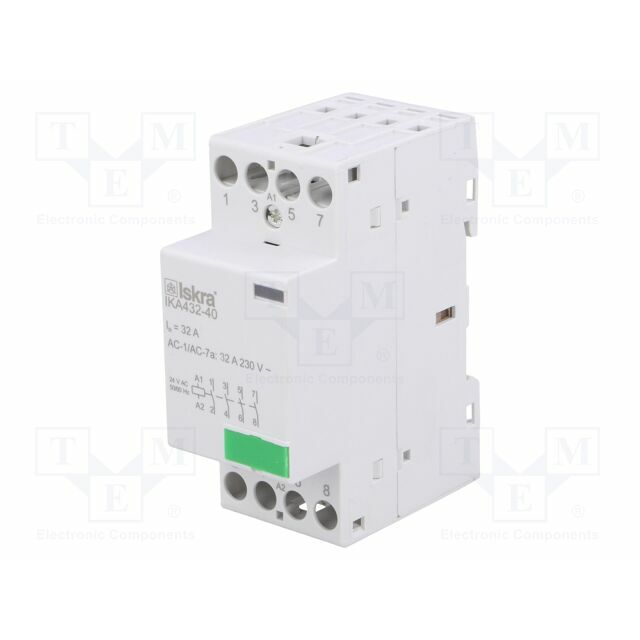 ISKRA Contactor: 4-pole installation; 32A; 24VAC