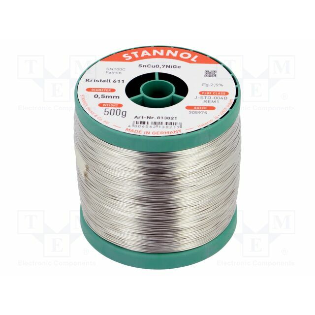 STANNOL Tin; lead free; Sn99,3Cu0
