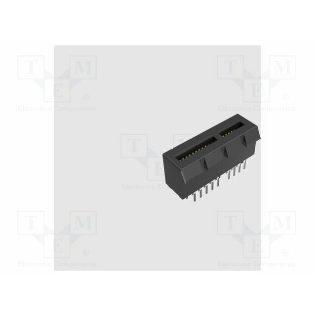 AMPHENOL Connector: for cards; gold-plated; copper