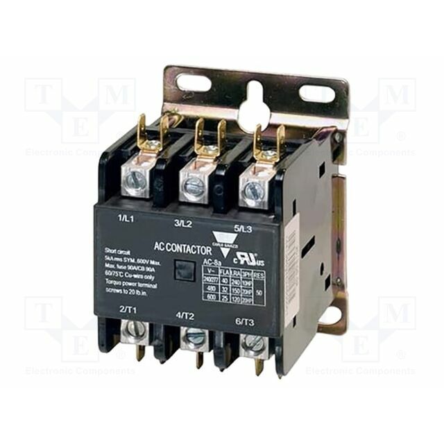 CARLO GAVAZZI Contactor: 3-pole; 3PST-NO; 25A