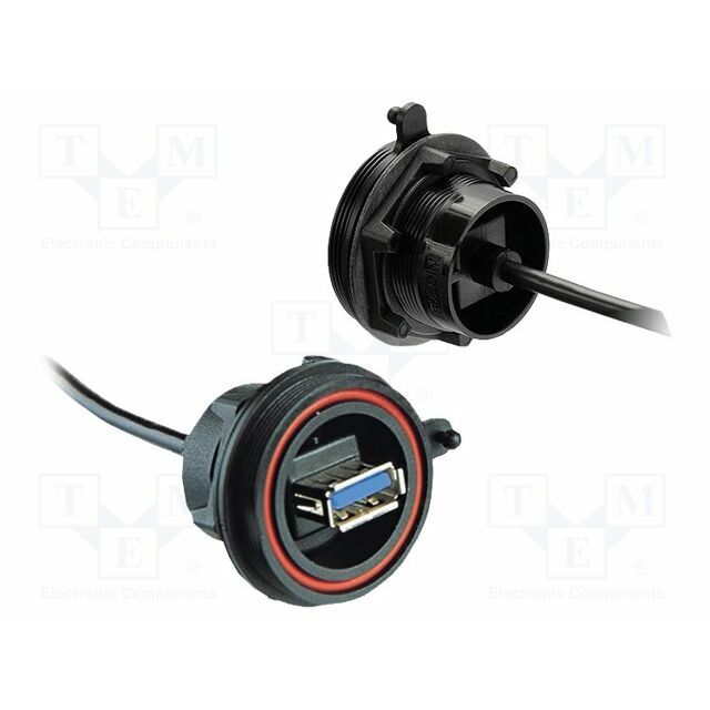 BULGIN Socket; Buccaneer; for panel mounting