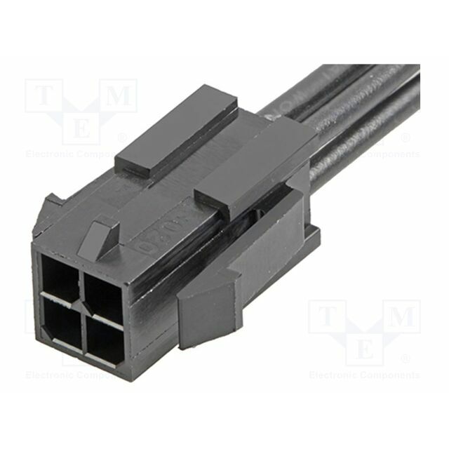 MOLEX PIN: 4; black; tinned; 3mm