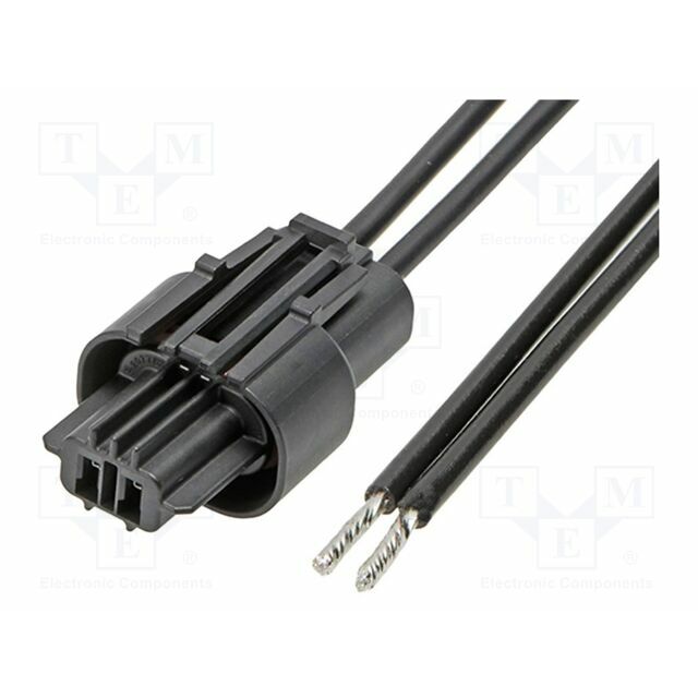 MOLEX PIN: 2; 300mm; black; tinned