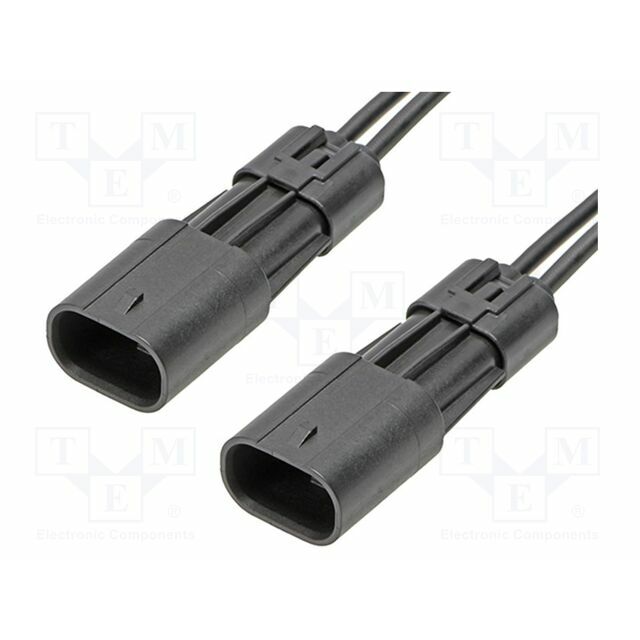 MOLEX PIN: 2; 150mm; black; tinned