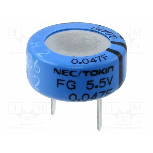 YAGEO Supercapacitor; THT; 47mF; 5.5VDC