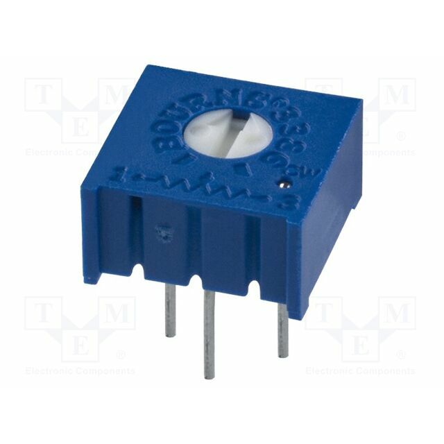 BOURNS Potentiometer: mounting; 100Ω; single turn