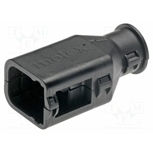 MOLEX Cable hood and fastener; black