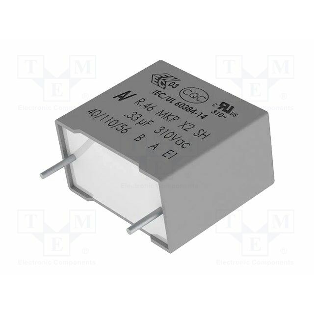 YAGEO Capacitor: polypropylene; X2; 100nF; 18x5x11mm
