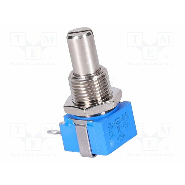 BOURNS Potentiometer: shaft; 50kΩ; single turn