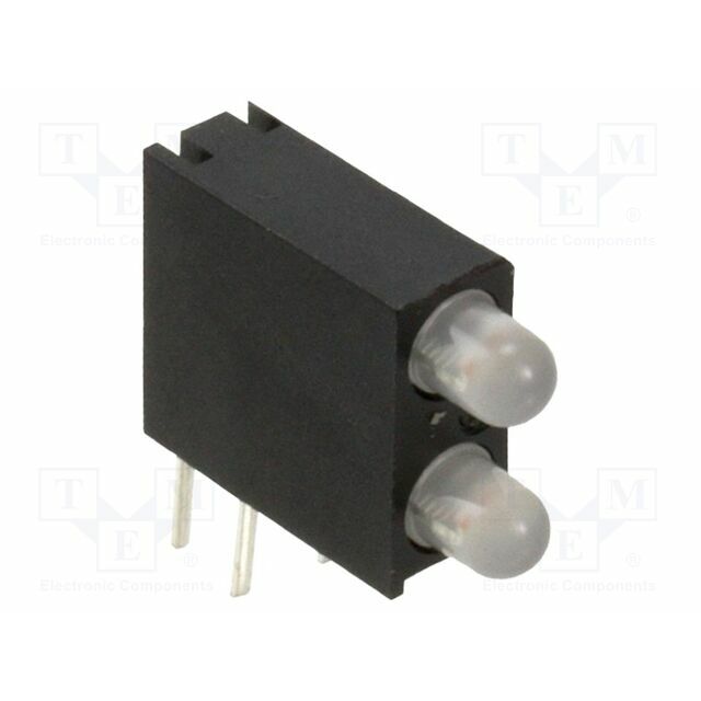 DIALIGHT LED; 3mm; green; 20mA; round