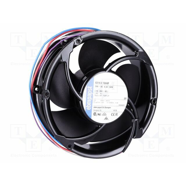 EBM-PAPST Fan: DC; axial; 24VDC; 930