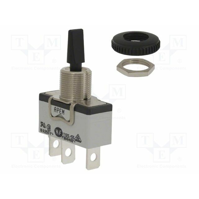 IDEC Switch: toggle; SPDT; ON-ON; Leads:
