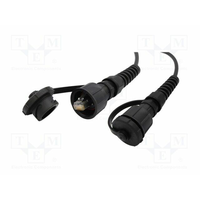 Patch cord; Cat 6a; both sides
