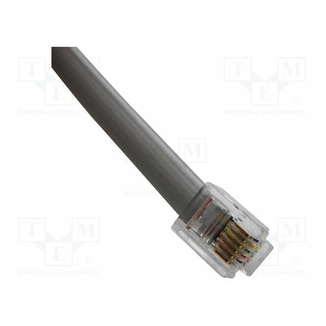 Patch cord; both sides; 4267mm; silver