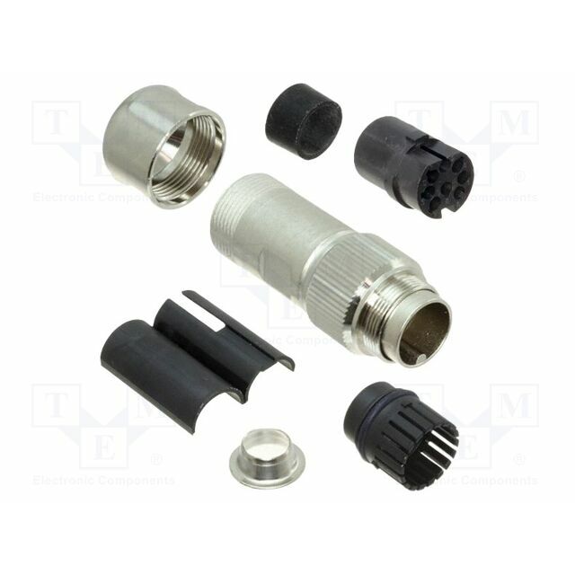 AMPHENOL Connector: M16; female; PIN: 8