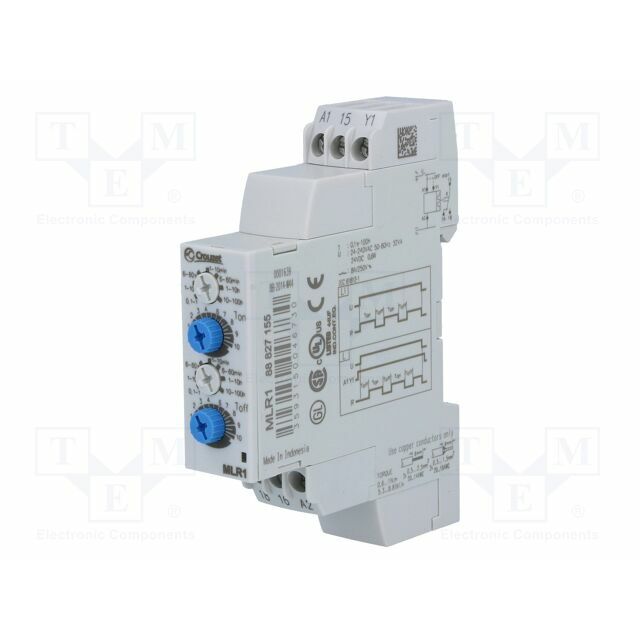 Timer; 0,1s÷100h; SPDT; 250VAC/8A; Usup: