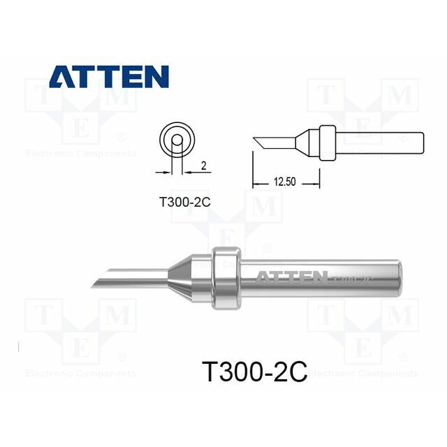 ATTEN Tip; hoof; 2mm; for soldering