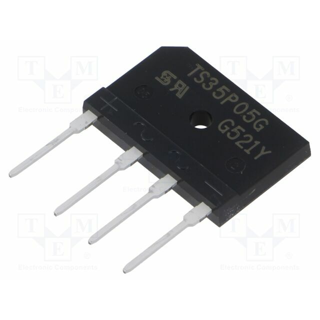TAIWAN SEMICONDUCTOR Bridge rectifier: single-phase; Urmax: