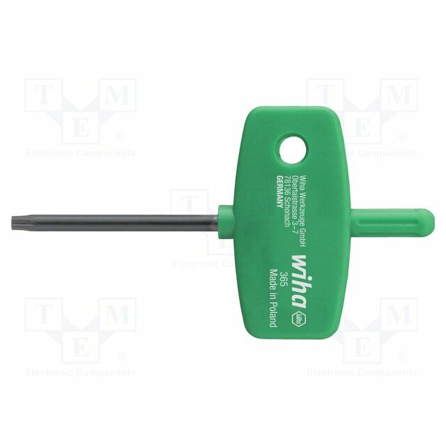 Wrench: Torx®; TX9; Overall len: 75mm