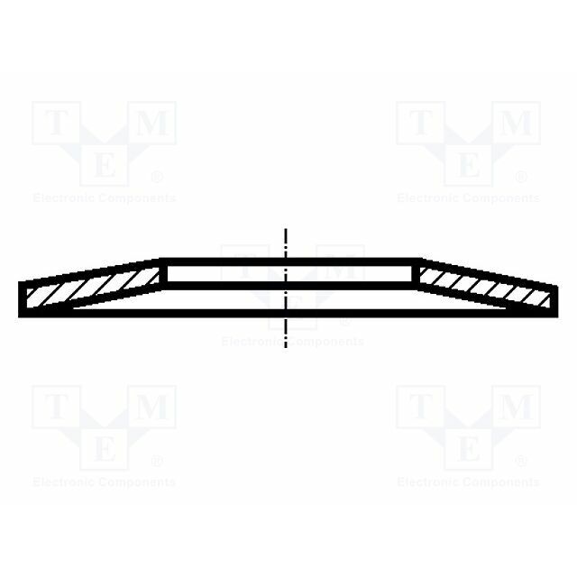BOSSARD Washer; disk spring,spring; h=0