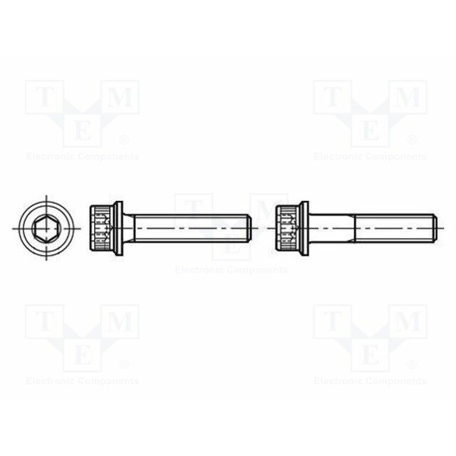 BOSSARD Screw; M4; M4x10; 0.7