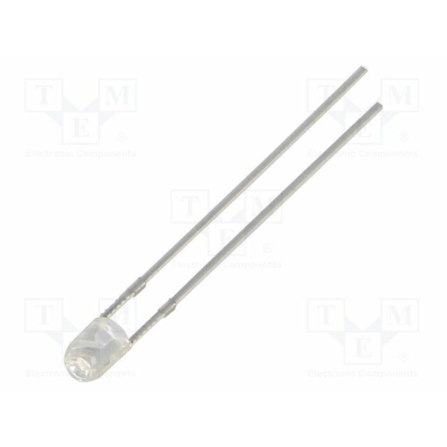 OPTOSUPPLY LED; blue; 3mm; 2180÷3000mcd; 60°