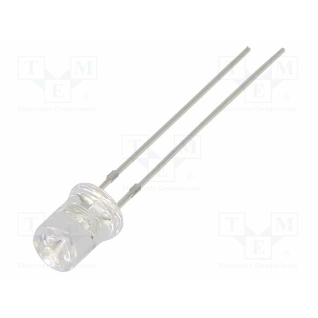 OPTOSUPPLY LED; blue; 5mm; 220÷330mcd; 120°