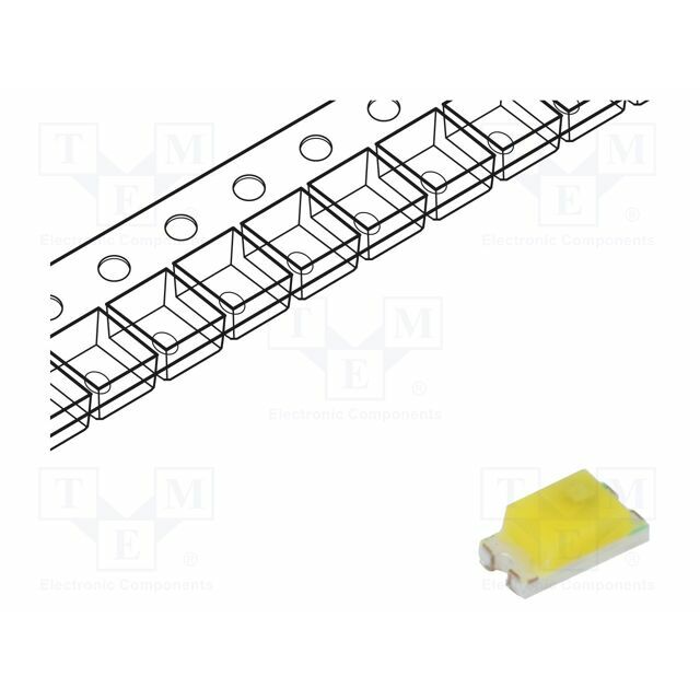 OPTOSUPPLY LED; white warm; SMD; 400÷450mcd