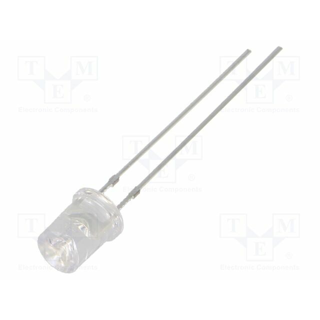OPTOSUPPLY LED; orange; 5mm; 330÷500mcd; 120°