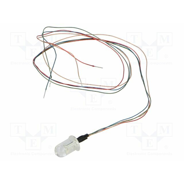 OPTOSUPPLY LED; RGB; 5mm; 5800mcd; 14400mcd