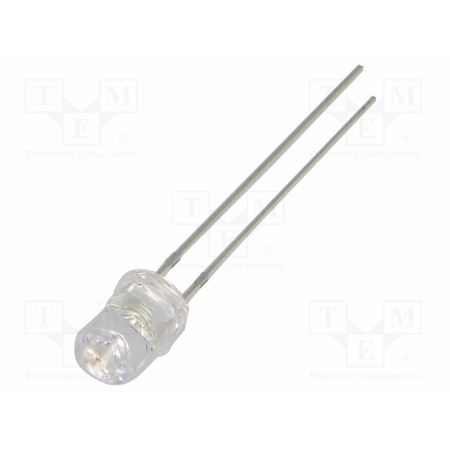 OPTOSUPPLY LED; yellow; 5mm; 330÷500mcd; 120°