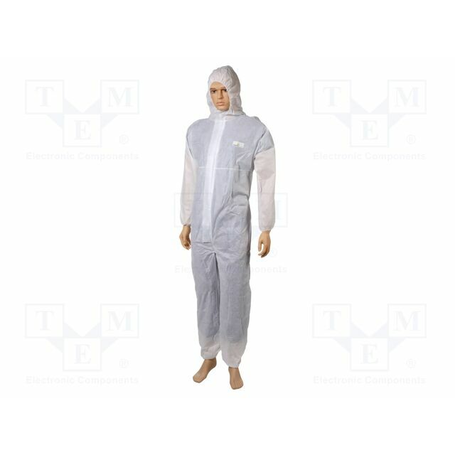 DELTA PLUS Protective coverall; Size: L