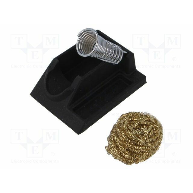 Soldering iron stand; Equipment: tip cleaner