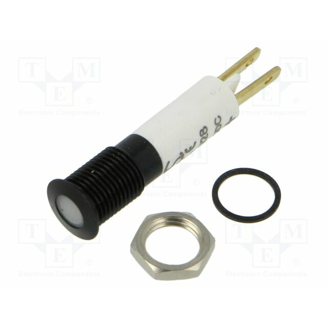 SIGNAL-CONSTRUCT Indicator: LED; flat; white; 24÷28VDC