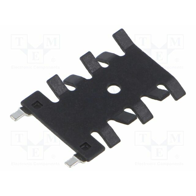 STONECOLD Heatsink: extruded; flat; black; L: