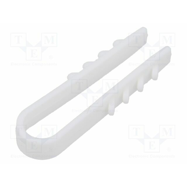 TIE10 Holder; 100pcs; RoundDowel; Body: white