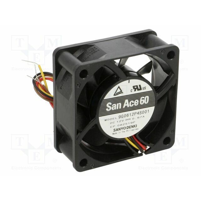 SANYO DENKI Fan: DC; 60x60x25mm; axial