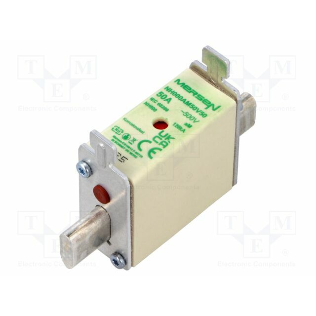 MERSEN Fuse: fuse; NH000; ceramic,industrial