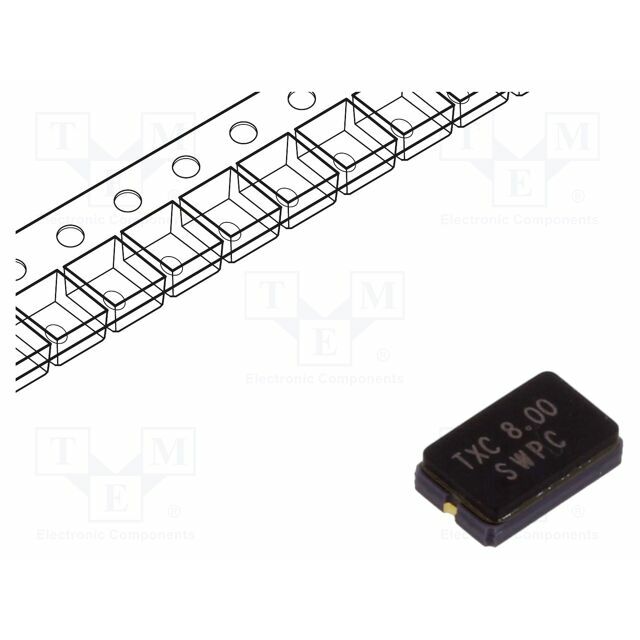 TXC Crystal; 8MHz; SMD; 5x3.2x1