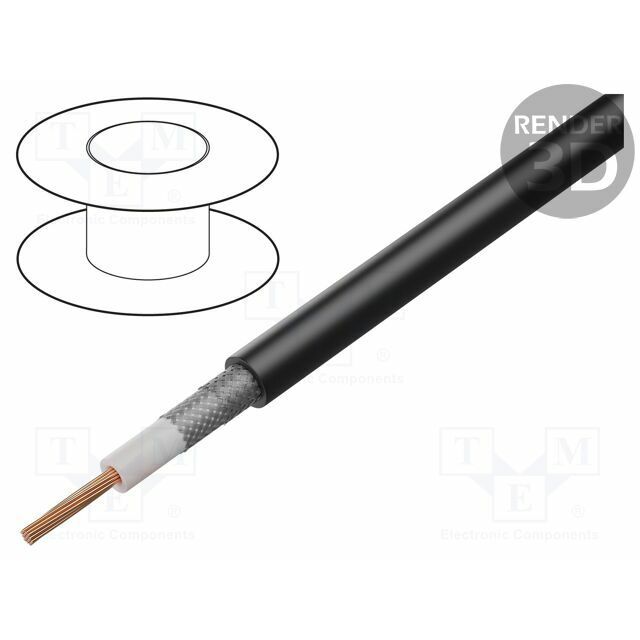 BELDEN Wire: coaxial; RG6; 1x19AWG; stranded