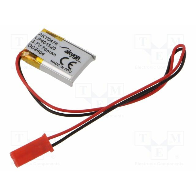 AKYGA BATTERY Re-battery: Li-Po; 70mAh; 3
