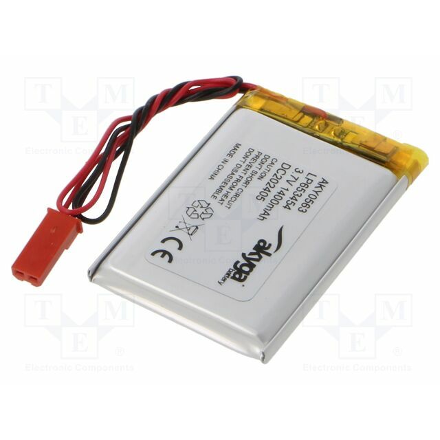 AKYGA BATTERY Re-battery: Li-Po; 1400mAh; 3
