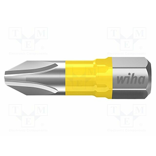 Screwdriver bit; Phillips; PH2; 1/4"; Overall