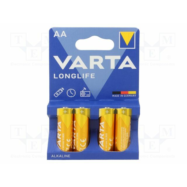 VARTA Battery: alkaline; AA; 1.5V