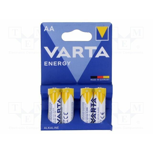 VARTA Battery: alkaline; AA; 1.5V