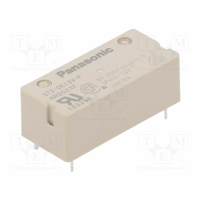 PANASONIC Relay: electromagnetic; Ucoil: 12VDC; DPST-NO
