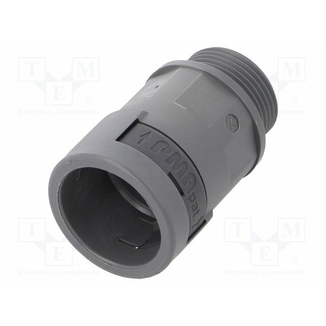 Straight terminal connector; Thread: metric,outside