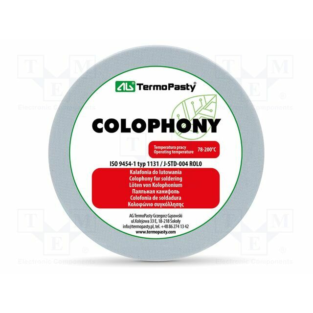 AG TERMOPASTY Flux: rosin based; halide-free