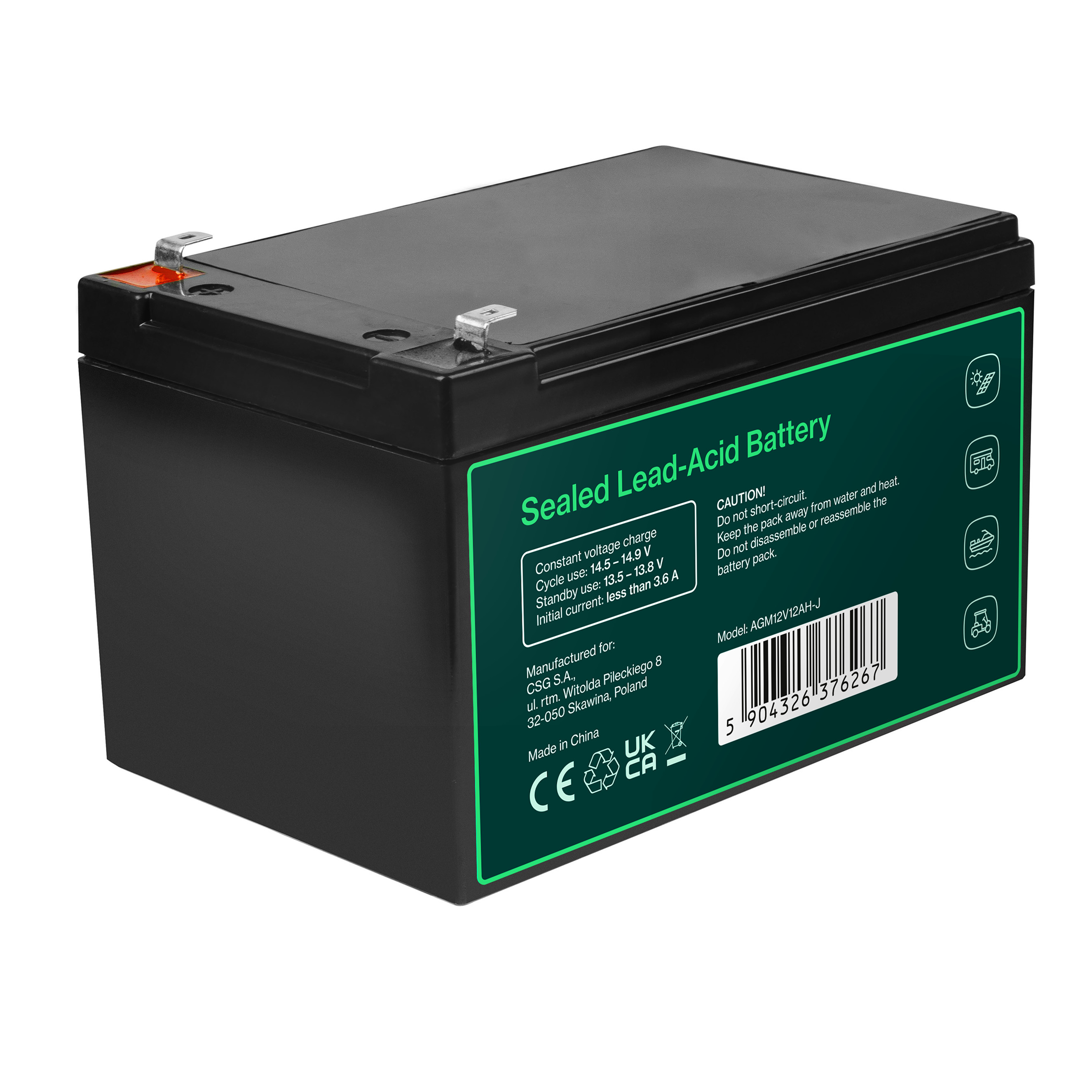 GREEN CELL Greencell AGM VRLA 12V